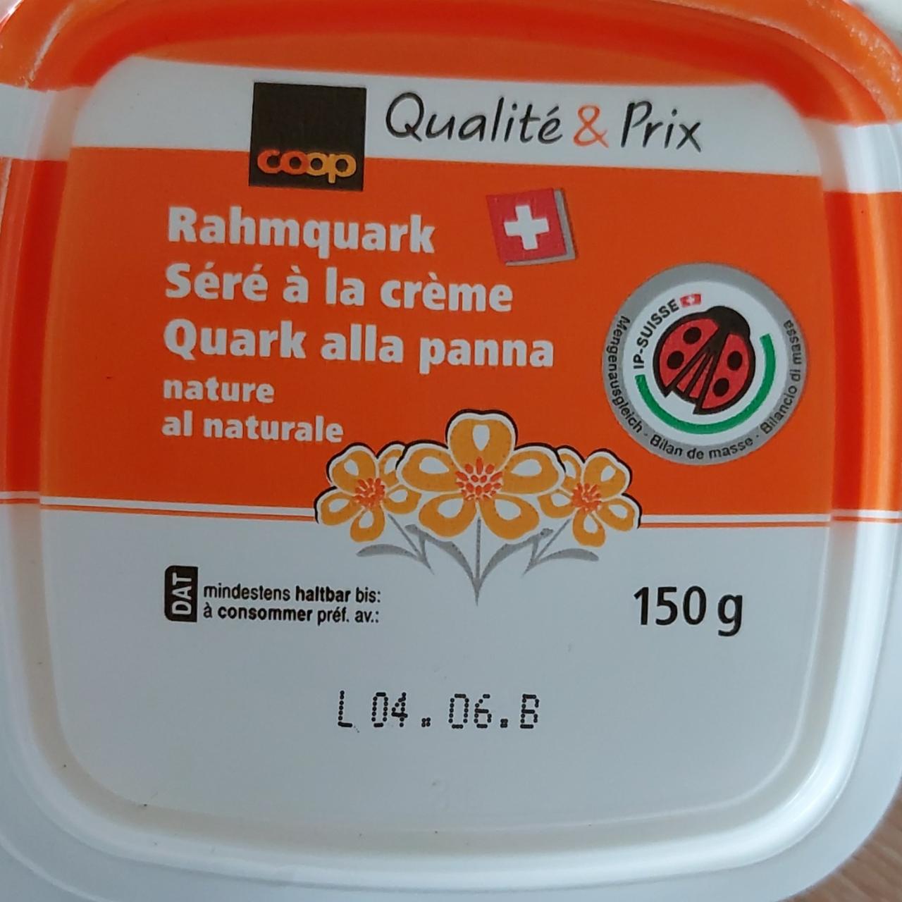 Fotografie - Rahmquark Coop Qualite & Prix