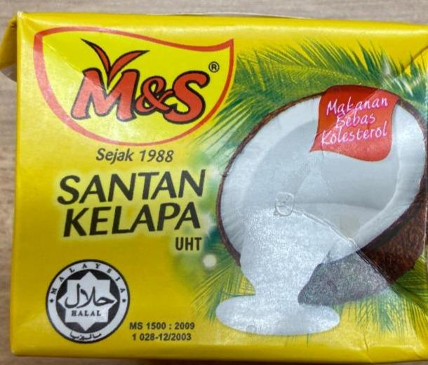 Fotografie - Coconut milk 21% santan kelapa M&S