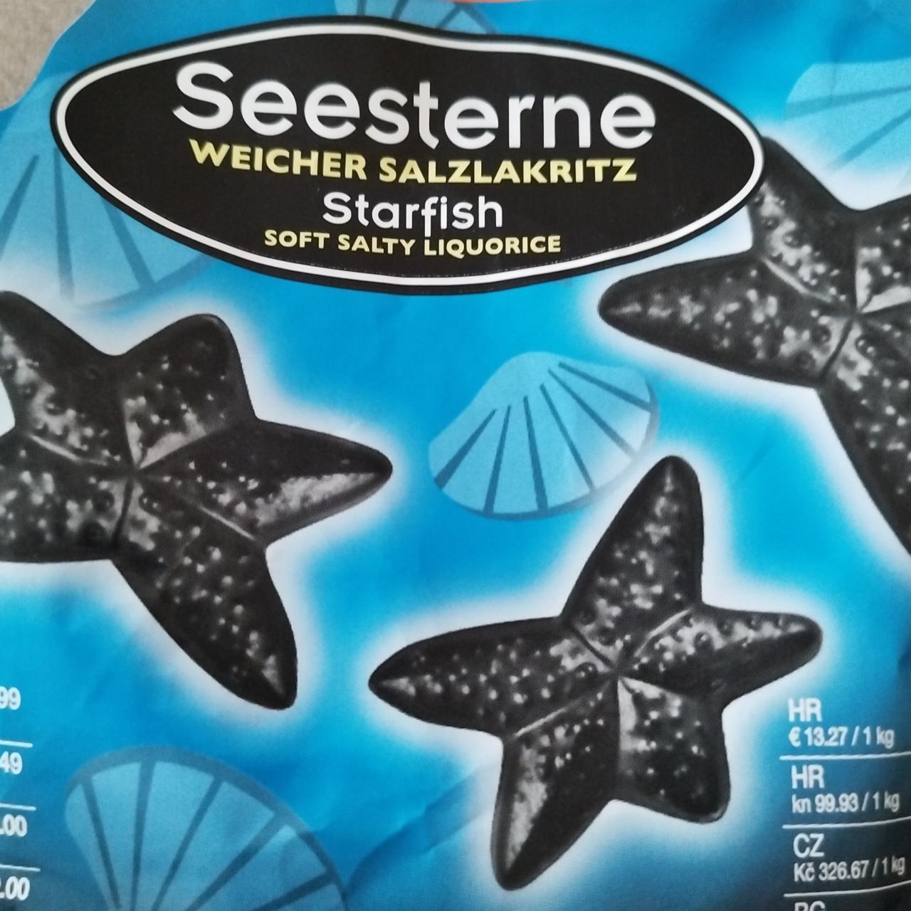 Fotografie - Seesterne weicher salzlakritz starfish soft salty liquorice Hollands best