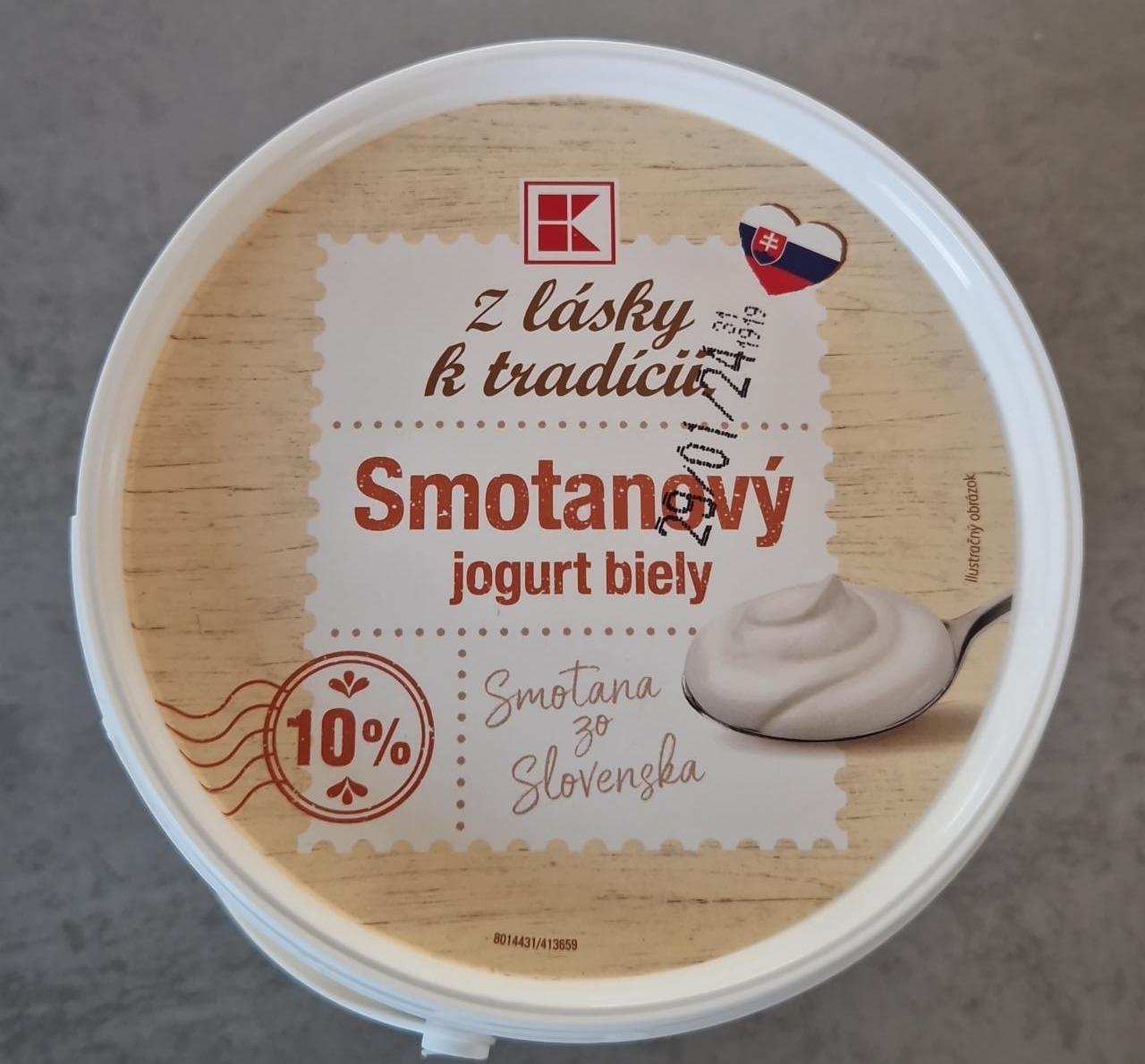 Fotografie - Smotanový jogurt biely 10% Z lásky k tradícii K