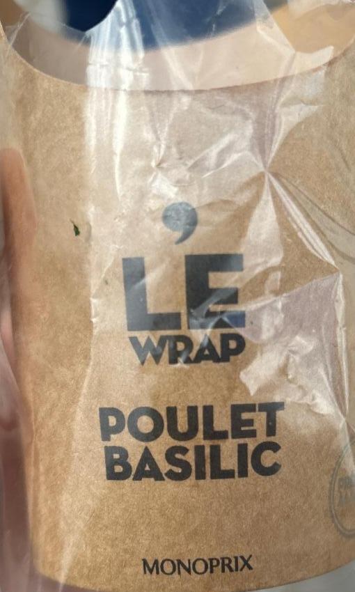 Fotografie - Le Wrap Poulet Basilic Monoprix