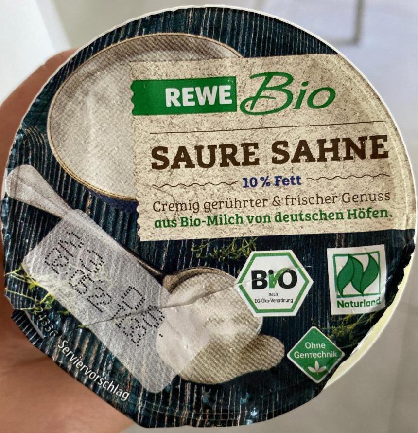 Fotografie - Saure Sahne 10% Fett REWE Bio