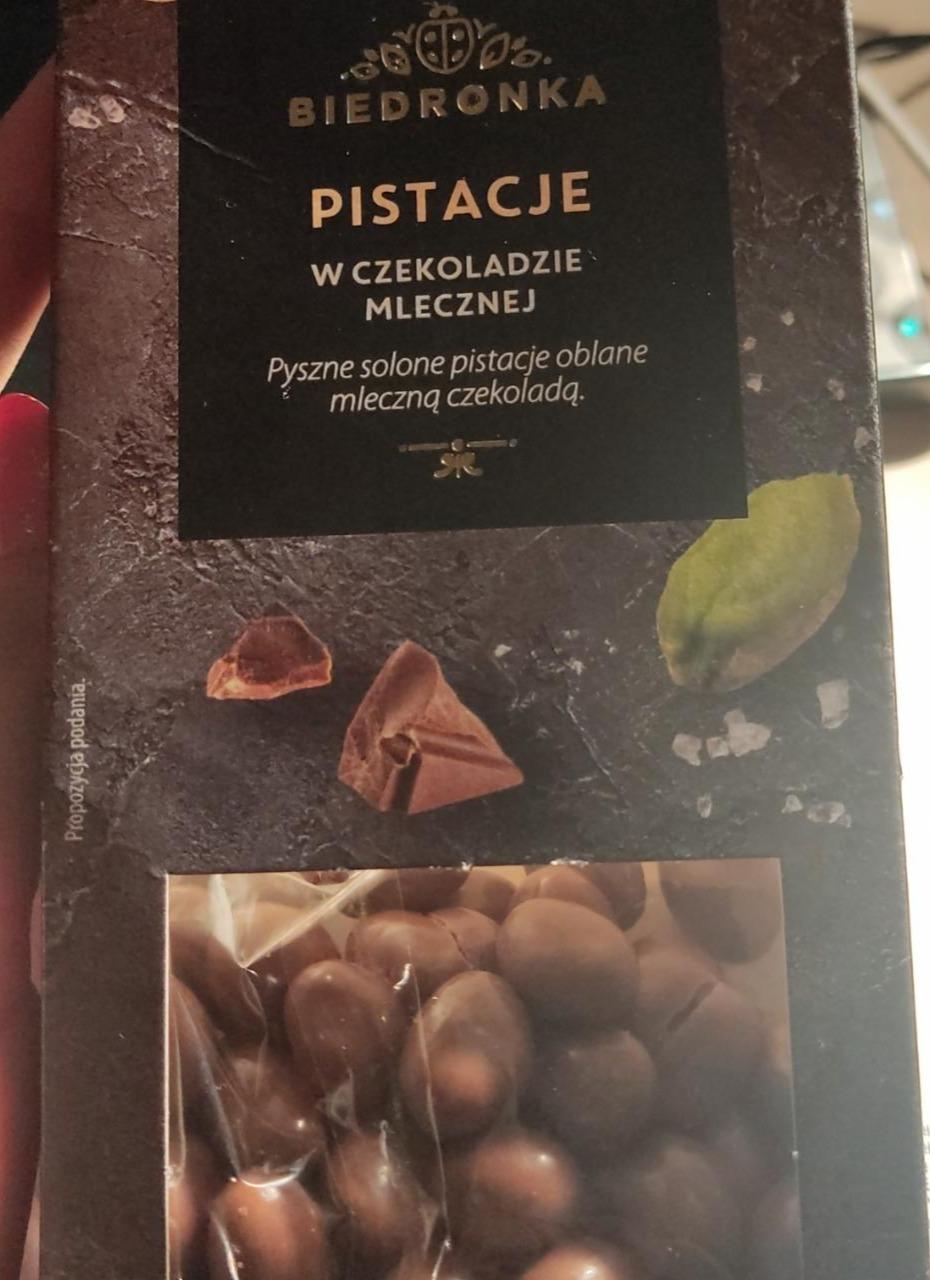 Fotografie - Pistacje w czekoladzie mlecznej Biedronka