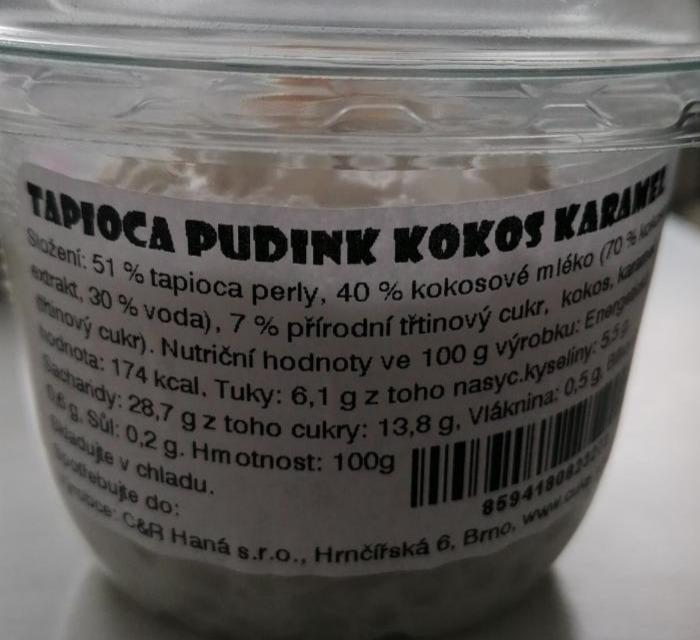 Fotografie - Tapioca pudink kokos karamel