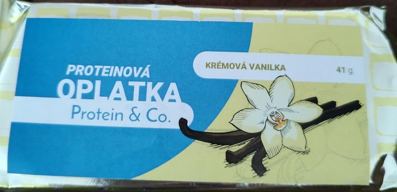 Fotografie - Proteinová oplatka Krémová vanilka Protein & Co.