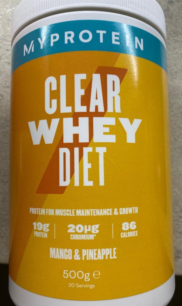 Fotografie - Clear Whey Diet Mango & Pineapple Myprotein