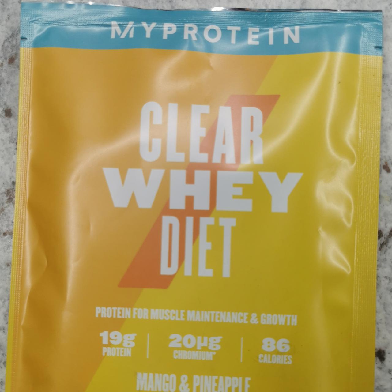 Fotografie - Clear Whey Diet Mango & Pineapple Myprotein