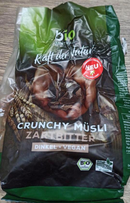 Fotografie - Bio Crunchy Müsli Zartbitter Dinkel vegan