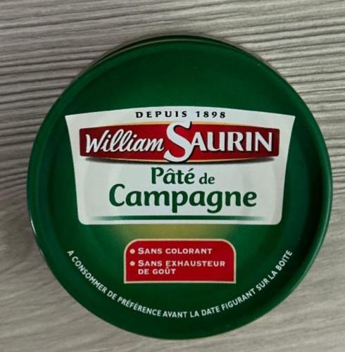 Fotografie - Pâté de Campagne William Saurin