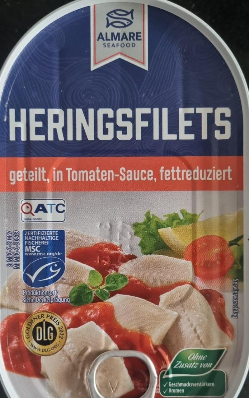 Fotografie - Heringsfilets geteilt, in Tomaten-Sauce Almare Seafood