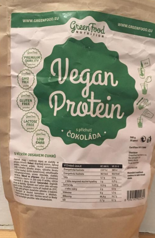 Fotografie - vegan protein s příchutí čokoláda