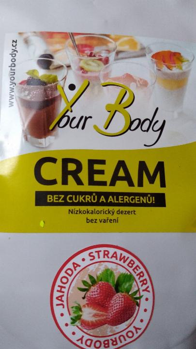 Fotografie - cream jahoda your body