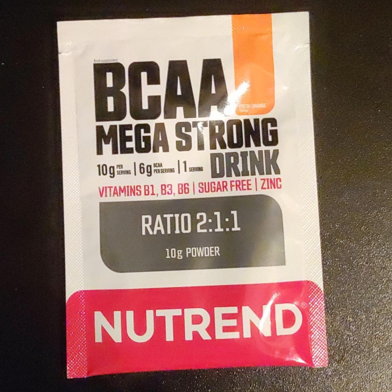 Fotografie - BCAA Mega strong drink Fresh Orange Nutrend