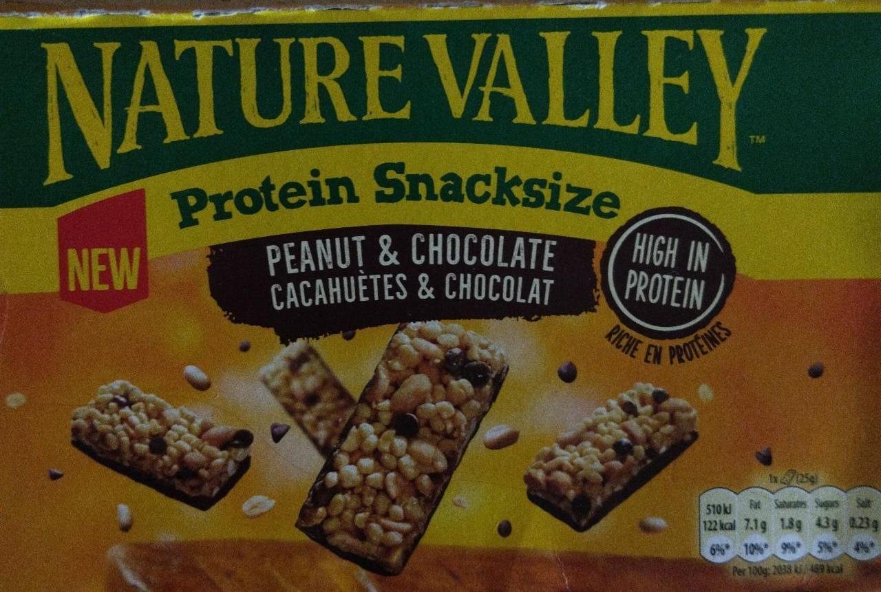 Fotografie - Protein peanut & chocolate Nature Valley