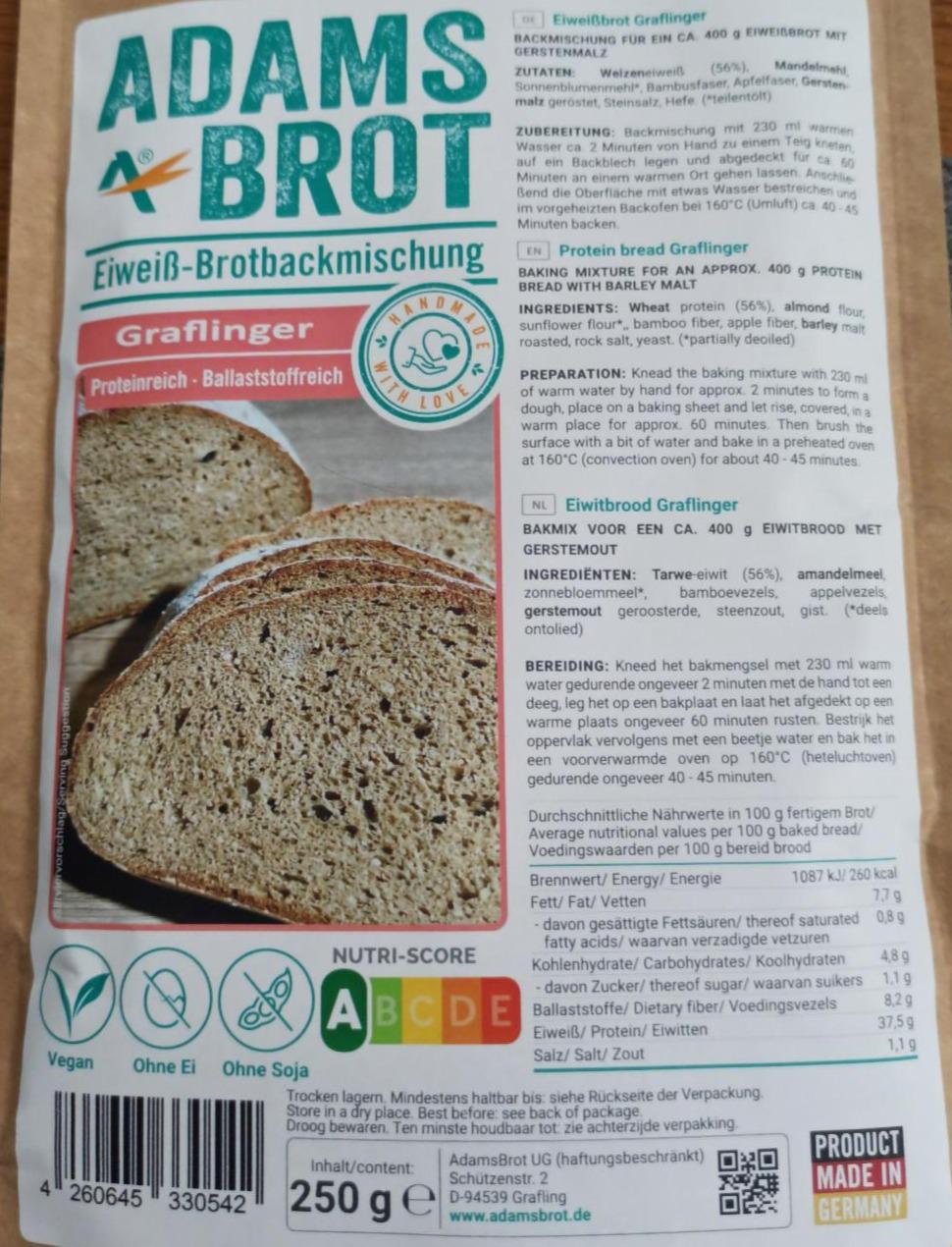 Fotografie - Eiweiß-Brotbackmischung Adams brot