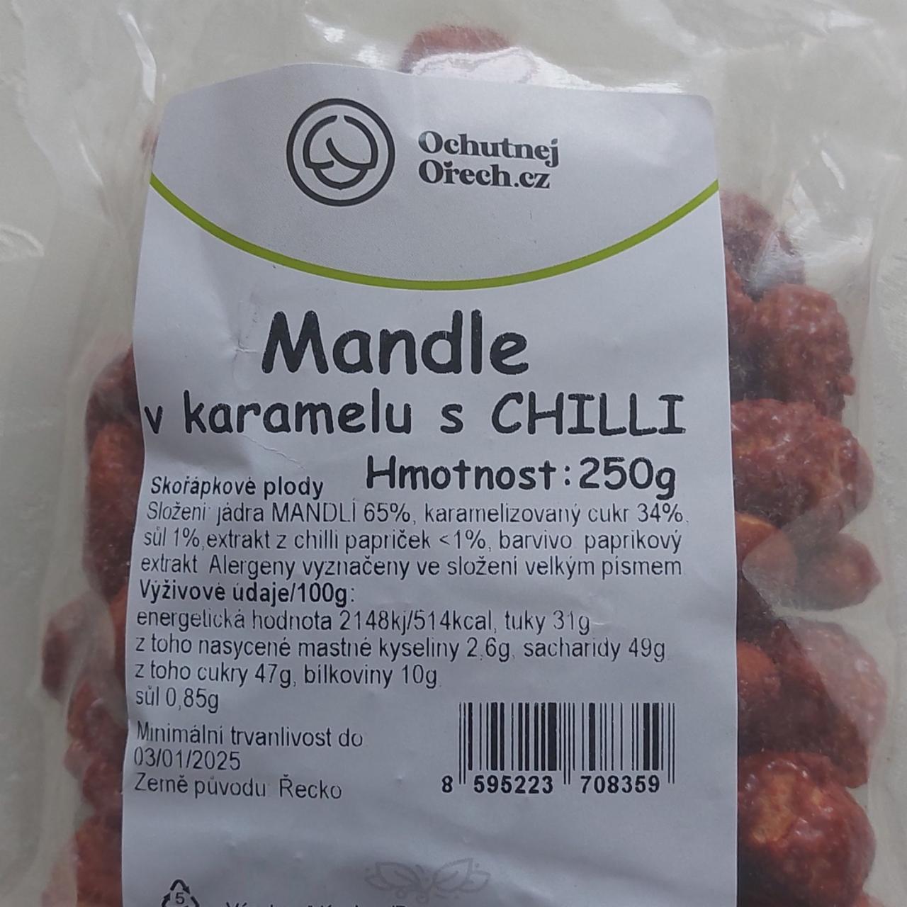 Fotografie - Mandle v karamelu s CHILLI Ochutnejorech.cz