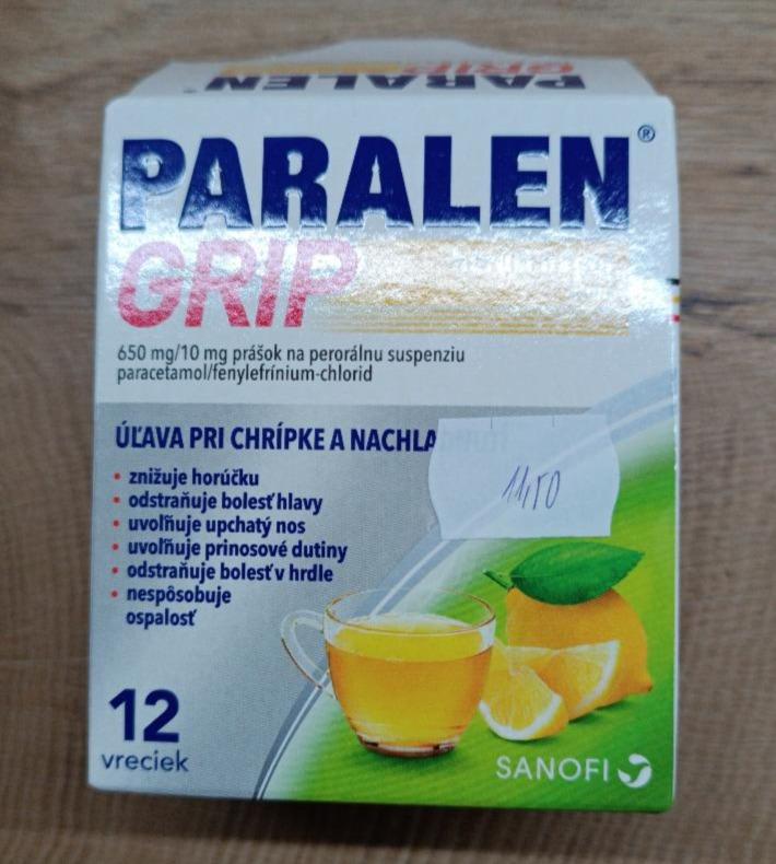 Fotografie - PARALEN GRIP horký nápoj citrón 650mg/10mg