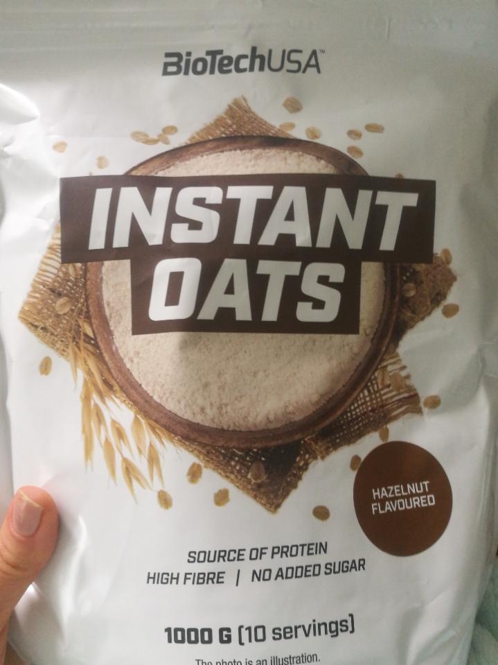 Fotografie - Instant Oats Hazelnut BioTechUSA