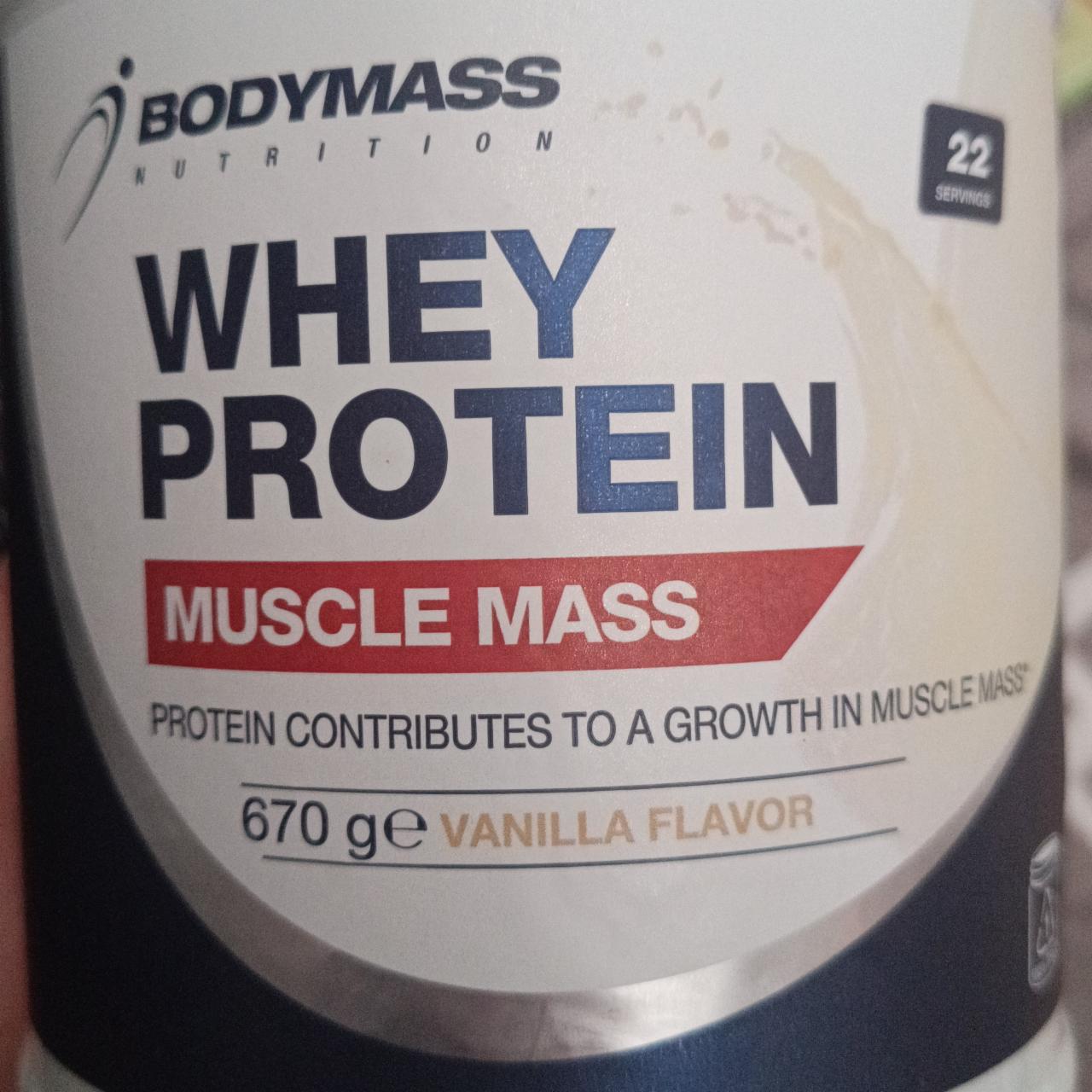 Fotografie - Whey protein Muscle Mass Chocolate flavor BodyMass