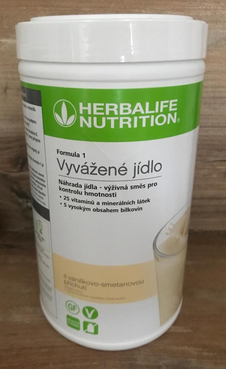 Fotografie - F 1 vyvážené jídlo vanilkovo-smetanová příchuť Herbalife Nutrition