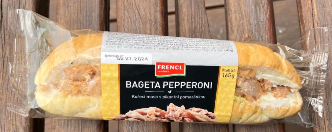 Fotografie - Bageta pepperoni Frencl