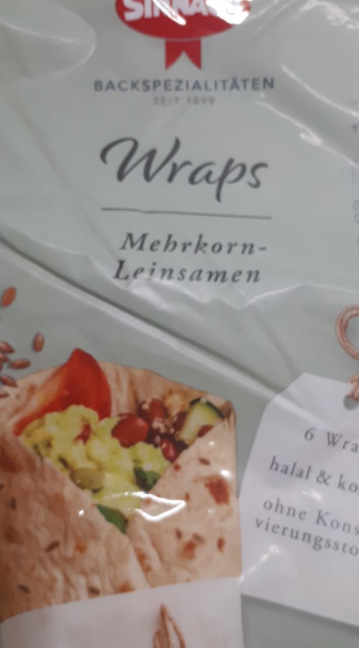 Fotografie - Wraps Mehrkorn Leinsamen Sinnack