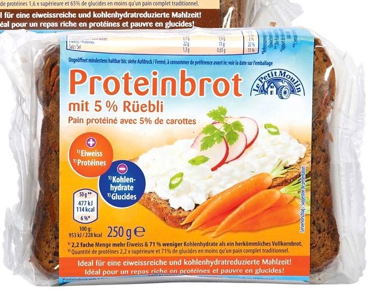 Fotografie - Proteinbrot mit 5% Rüebli Le Petit Moulin