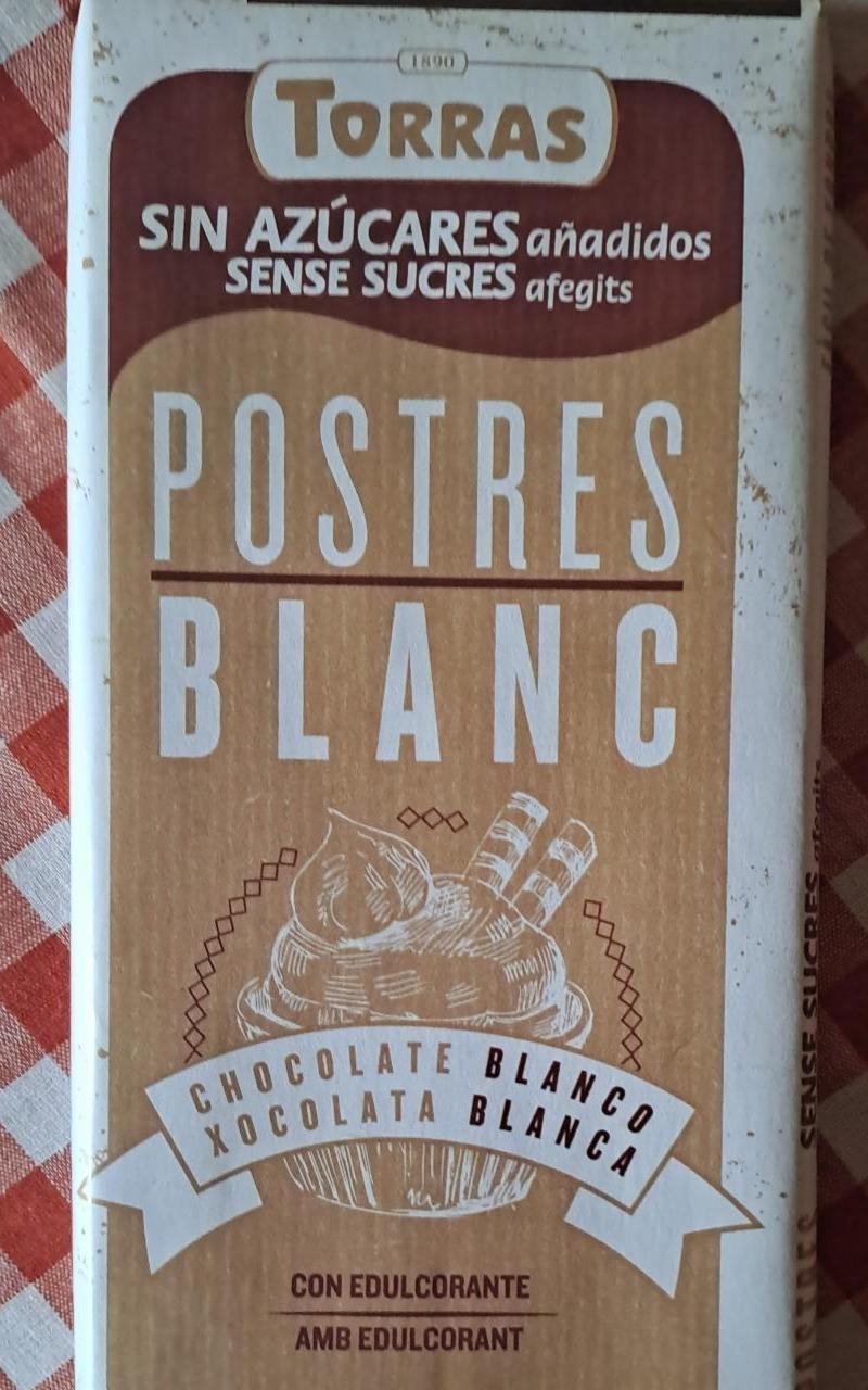 Fotografie - Postres blanc Torras