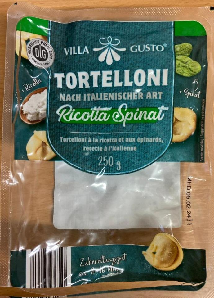 Fotografie - Tortelloni ricotta spinat Villa Gusto