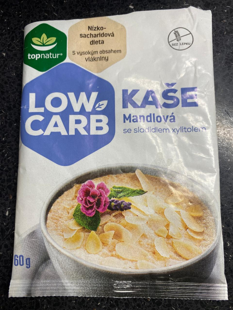 Fotografie - Low carb kaše mandlová se sladidlem bez lepku Topnatur