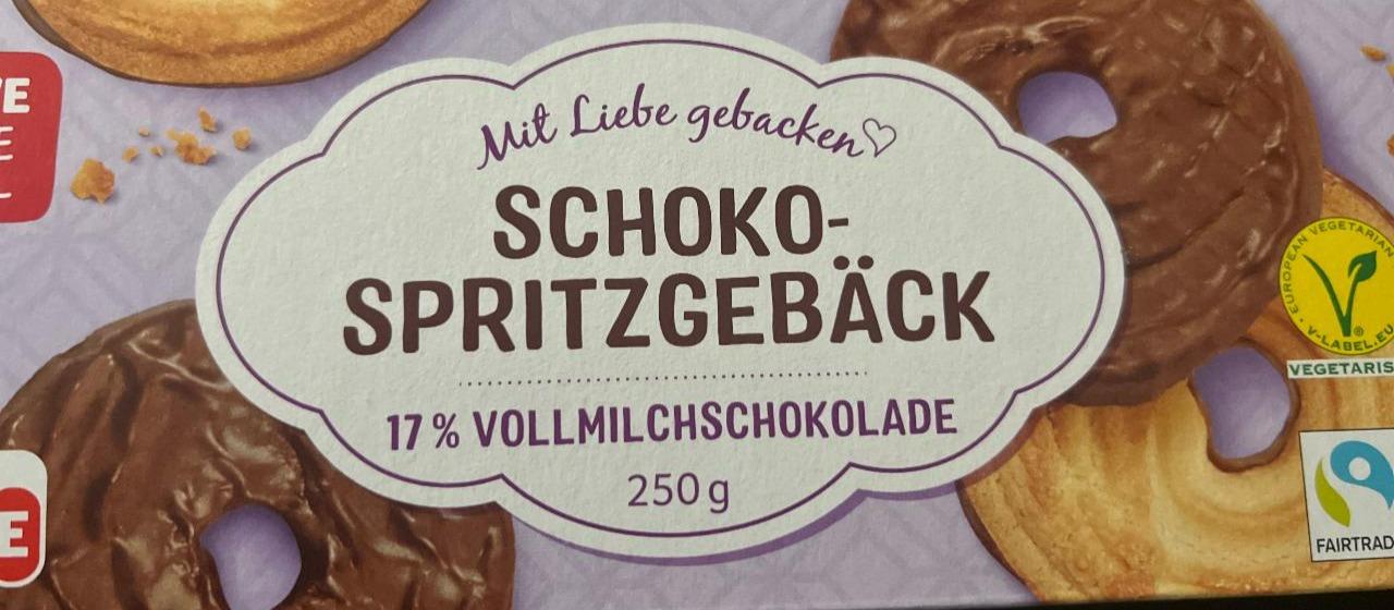 Fotografie - Schoko-spritzgebäck Rewe beste wahl