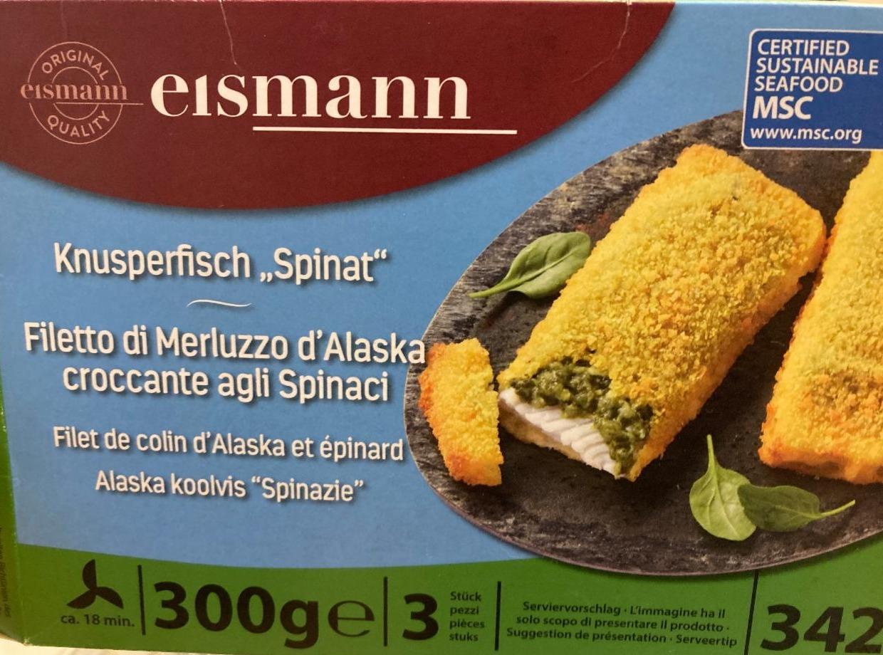 Fotografie - Knusperfisch spinat Eismann