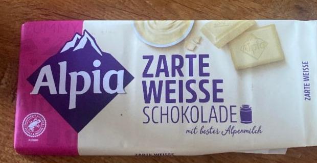 Fotografie - Zarte Weisse Schokolade Alpia