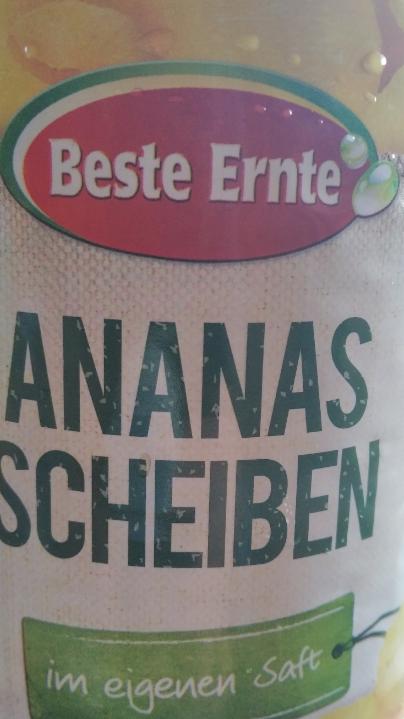 Fotografie - Ananas Scheiben im eigenen Saft