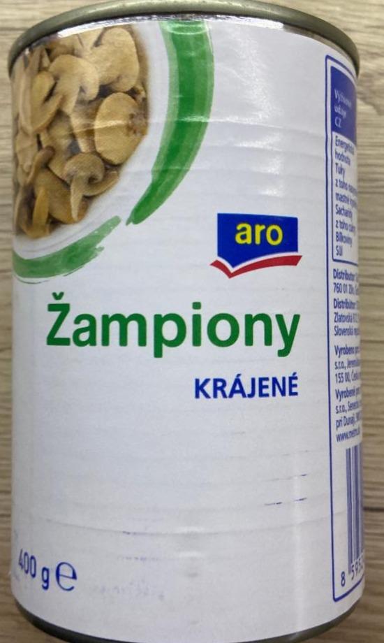 Fotografie - žampiony krájené Aro