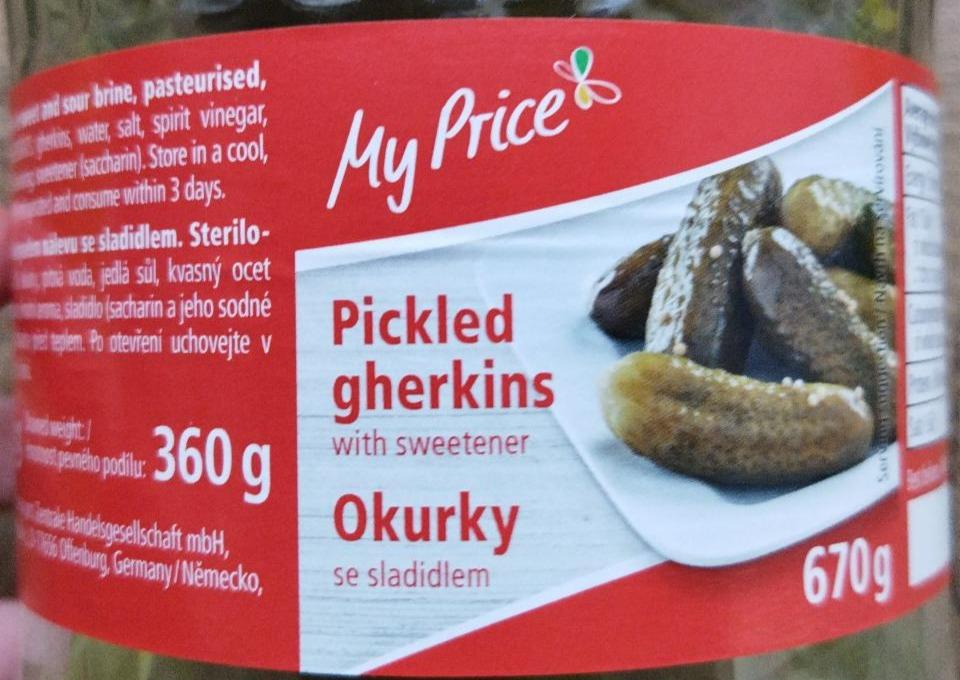 Fotografie - Okurky se sladidlem My Price