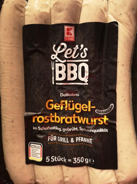 Fotografie - Let's BBQ Delikatess Geflügel-Rostbratwurst K-Classic