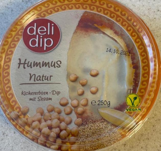 Fotografie - hummus natur Dip mit Sesam