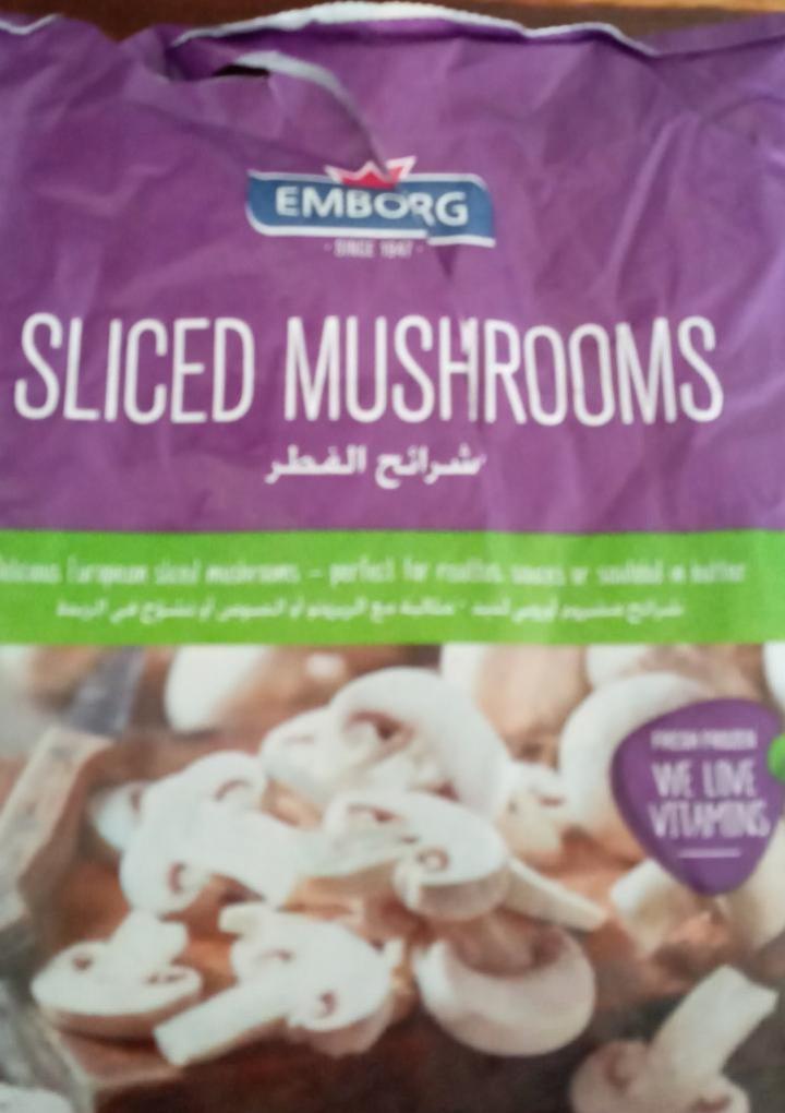 Fotografie - Sliced Mushrooms Emborg