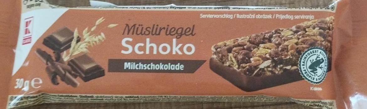 Fotografie - Muesli Bar Chocolate Milk Chocolate K-Classic