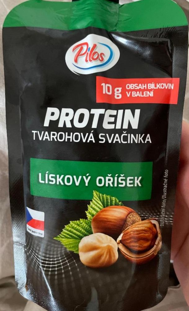 Fotografie - Protein tvarohová svačinka Lískový oříšek Pilos