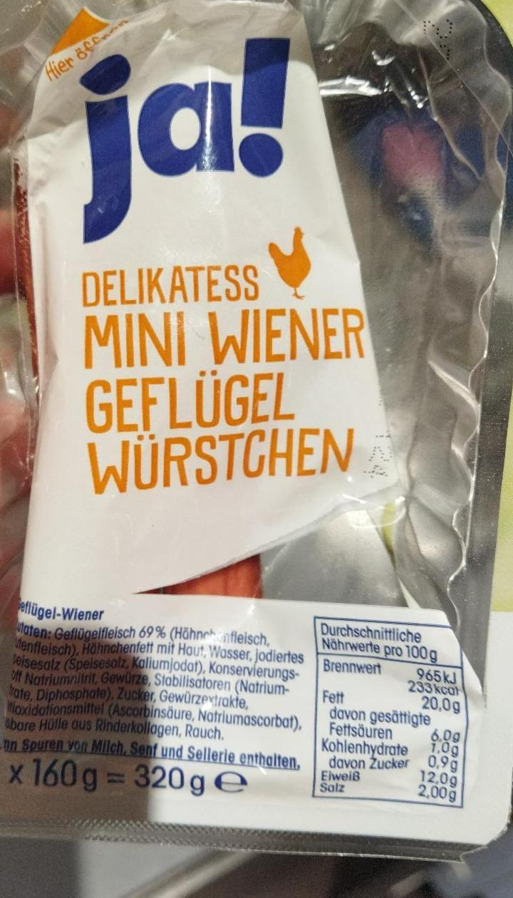 Fotografie - delikatess mini Weiner geflügel