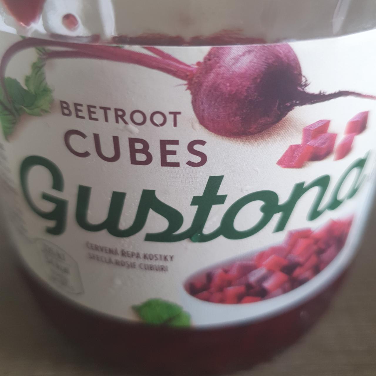 Fotografie - Beetroot cubes červená řepa kostky Gustona