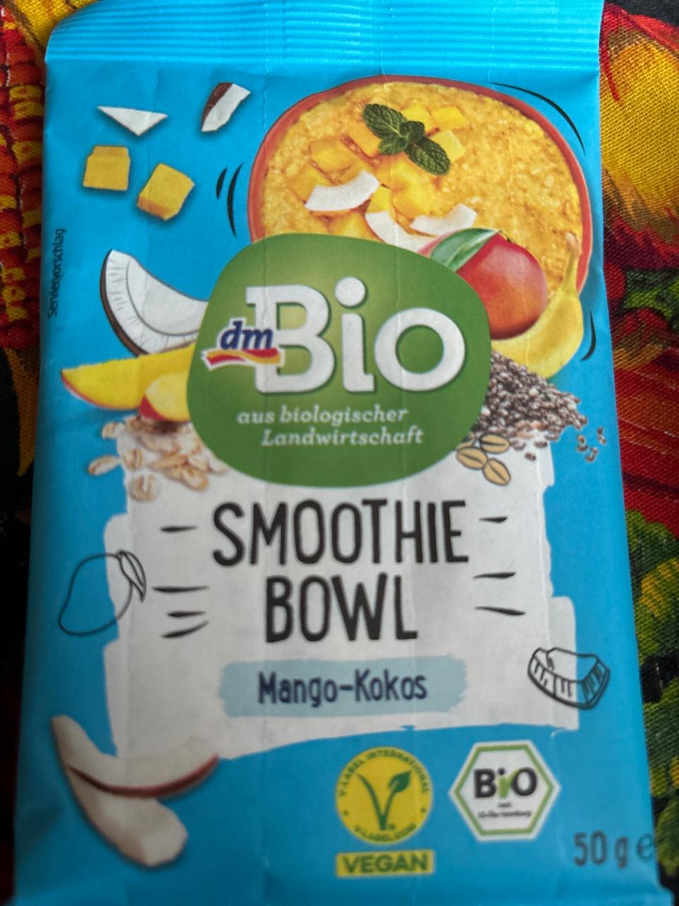 Fotografie - Smoothie bowl mango-kokos dmBio