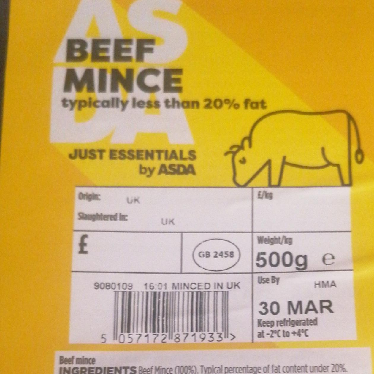 Fotografie - Beef Mince Asda