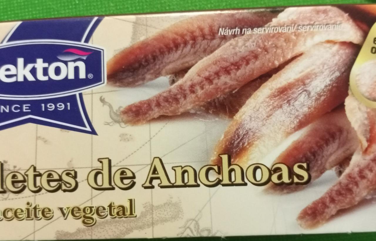 Fotografie - Filetes de Anchoas en aceite vegetal Nekton