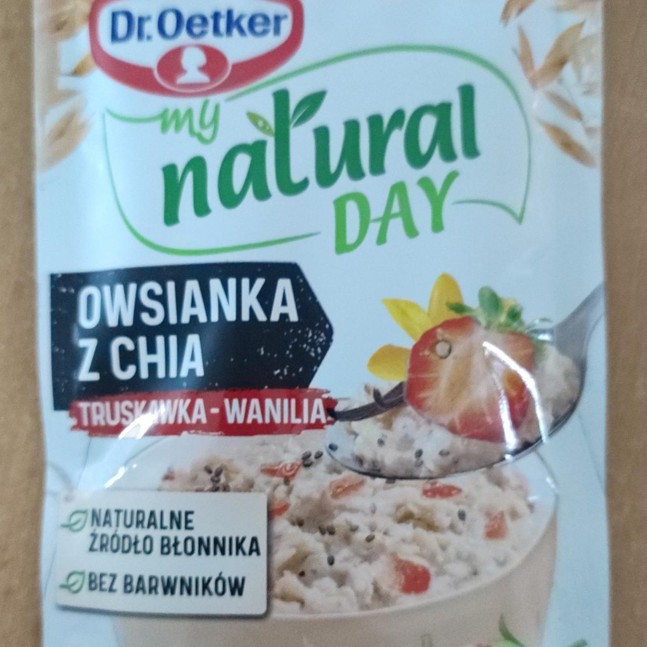 Fotografie - My Natural Day Owsianka z chia truskawka-wanilia Dr. Oetker