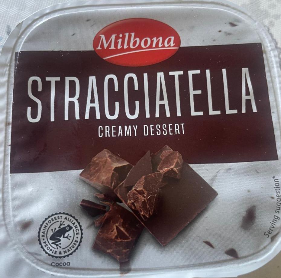 Fotografie - Stracciatella creamy dessert Milbona