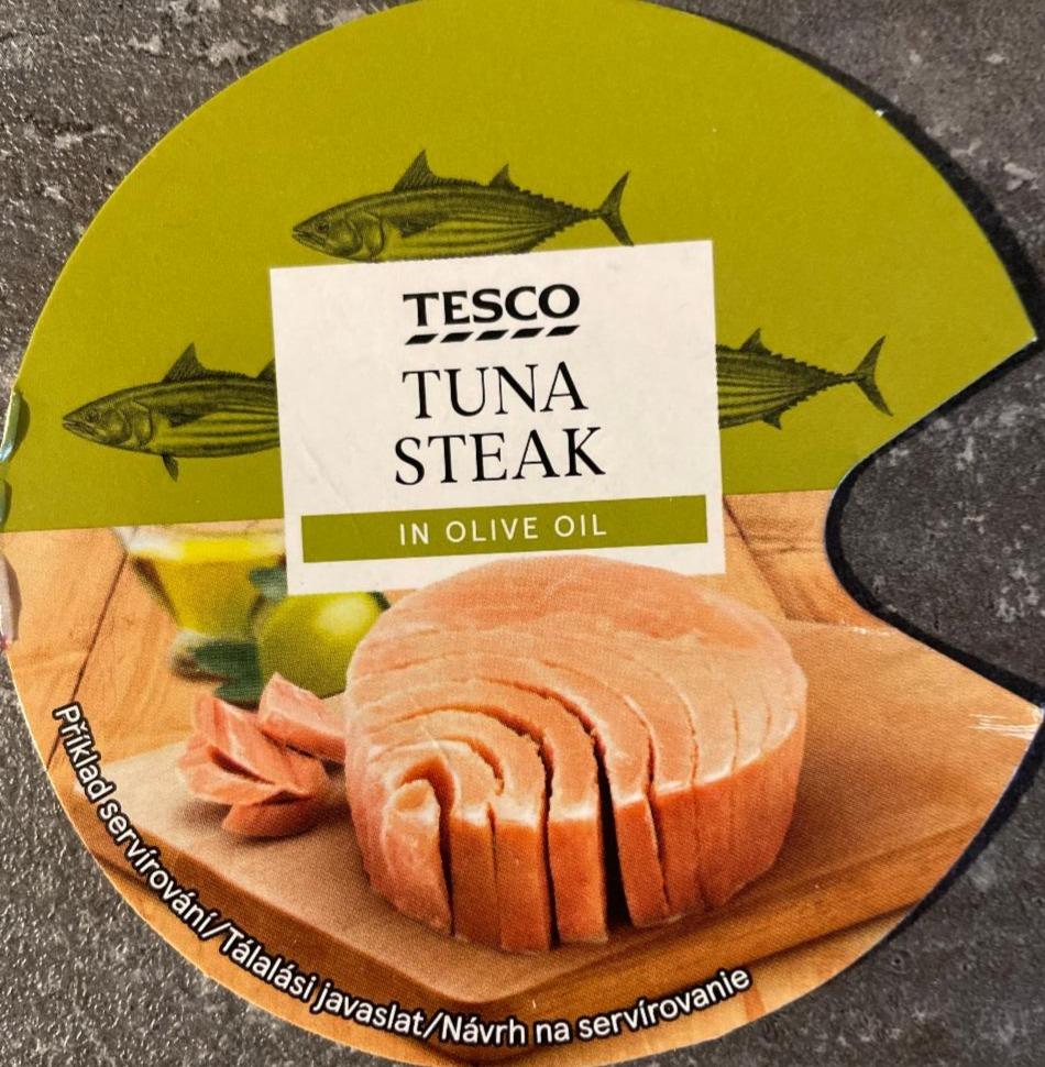 Fotografie - Tuňákový steak v olivovém oleji Tesco