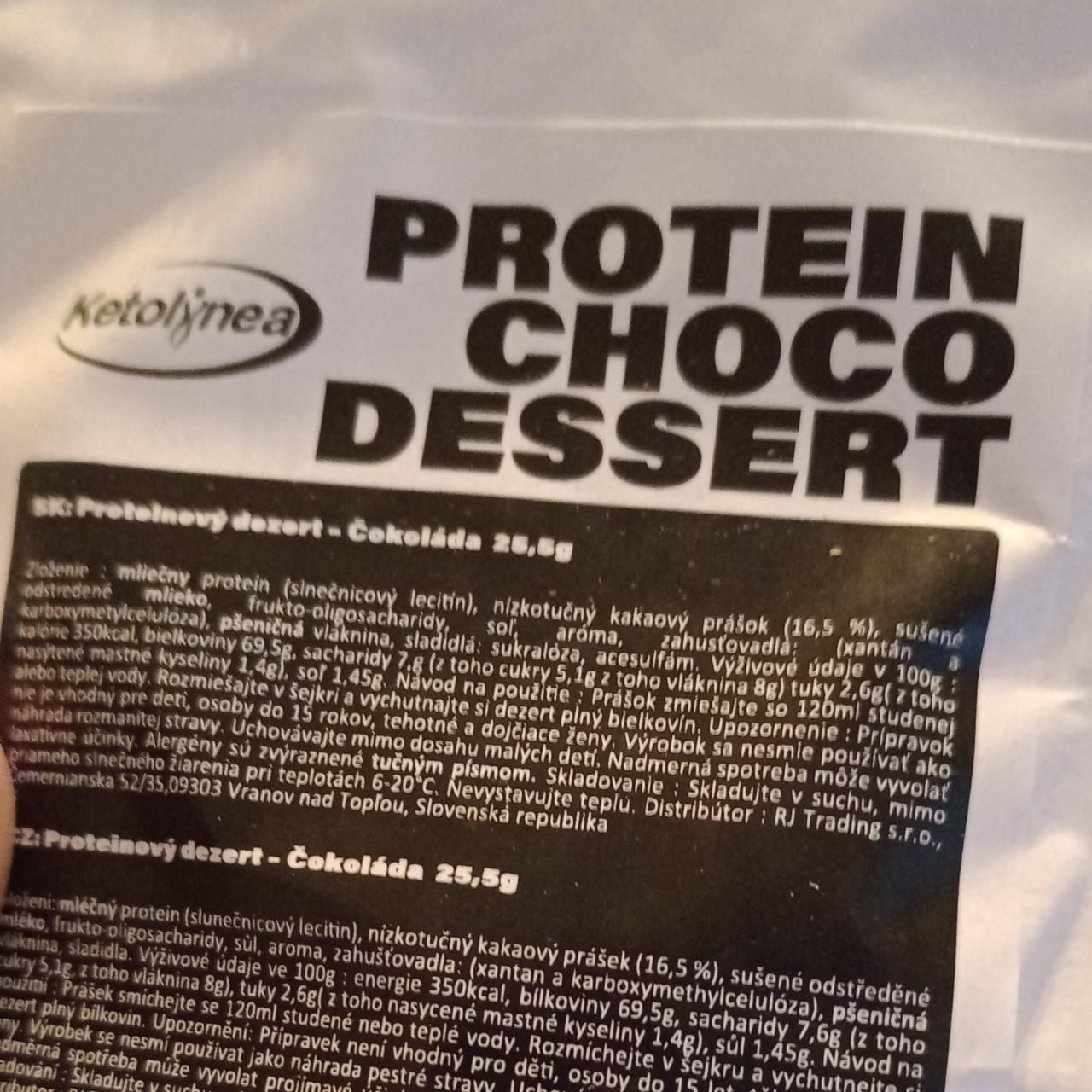 Fotografie - Protein choco dessert Ketolinea